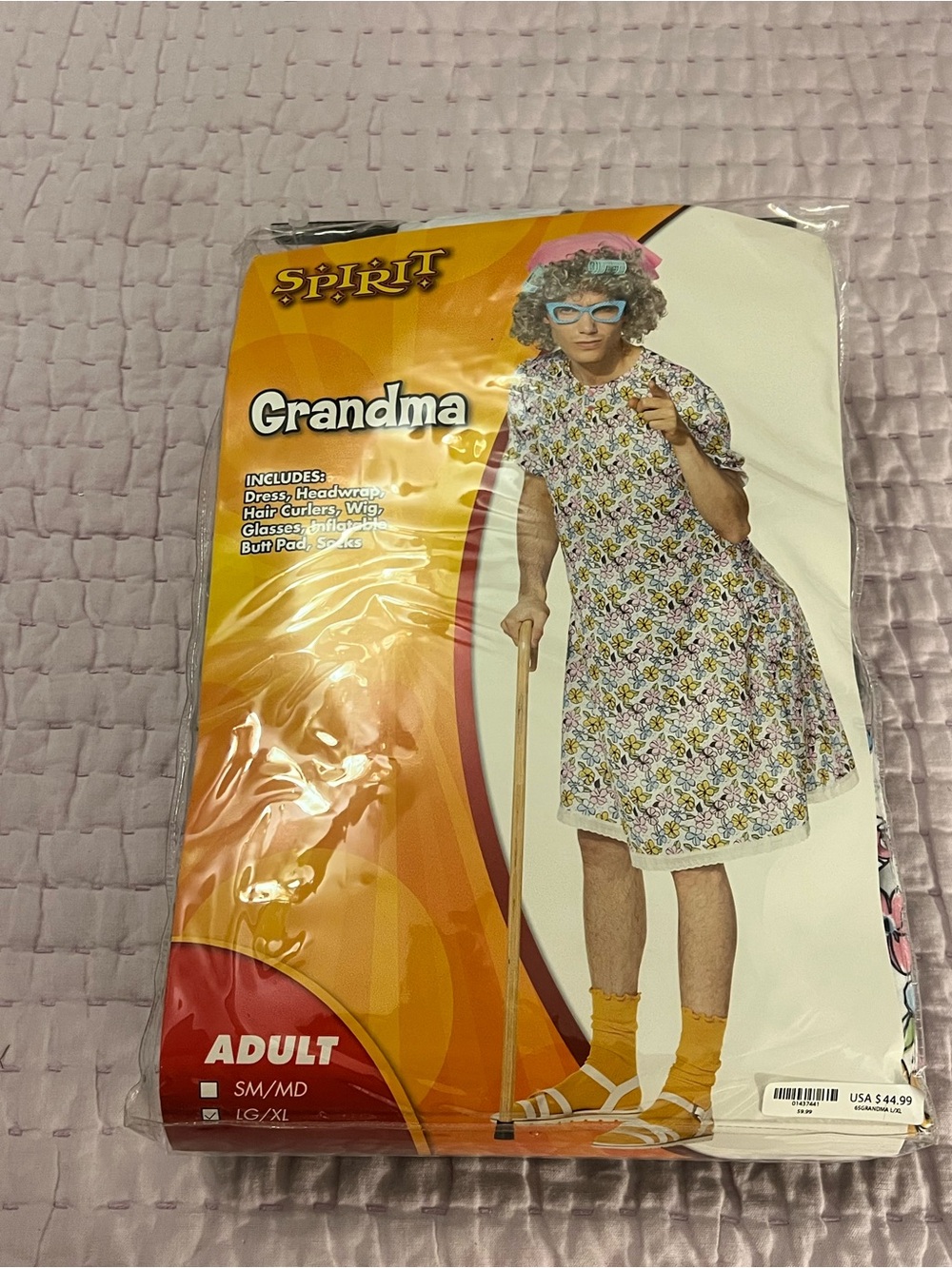 Spirit Halloween Grandma Costume Adult L/XL Brand New